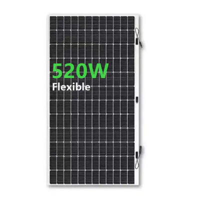 Panneau solaire photovoltaïque flexible de 520W à film mince roulant pour remorque de camping-car de bateau