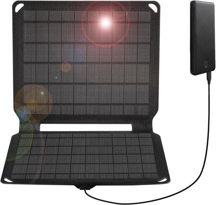Piles solaires monocristallines portables pour les situations d'urgence Les chargeurs de panneaux solaires ETFE 10W 5V