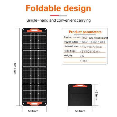 120W Portables et légers panneaux solaires kits pour RV personnalisé