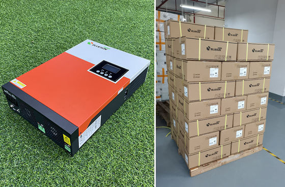 Accueil hors réseau Panneaux solaires polycristallins avec inverseurs 5,5 kW avec orange