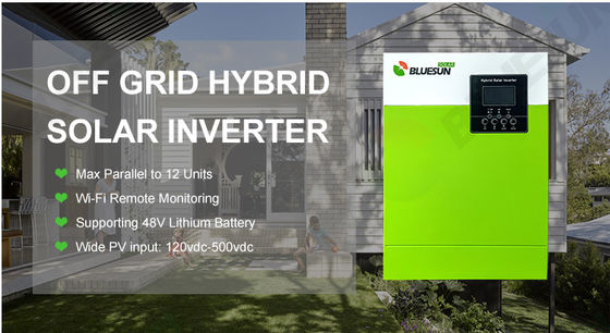 Utilisation à domicile 5.5KW hors réseau Système solaire 220/230V Inverseur solaire avec vert