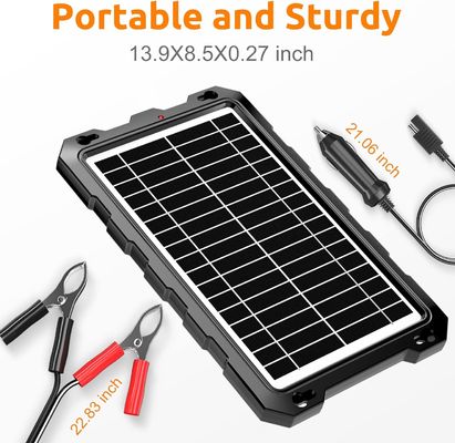 10W 12V batterie solaire chargeur à décharge de batterie alimentée maintien Marine
