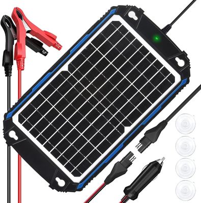 12W 12V Chargeur à décharge de panneau solaire Mainteneur de batterie solaire