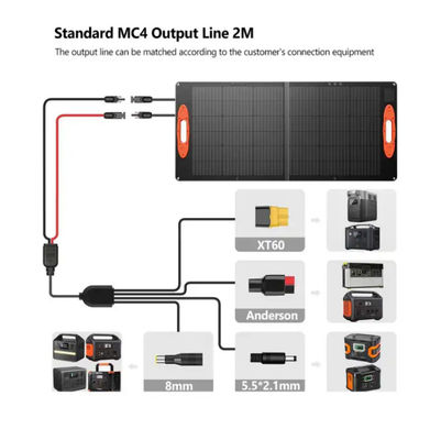 OEM 100w Kit de panneau solaire pliable Générateur électrique IP68