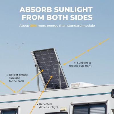Module monocristallin à panneau solaire rigide de 100 watts 12 volts 9BB