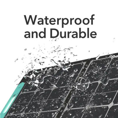 Panneau solaire monocristallin pliable de 100 W, étanche IP68 pour le camping à domicile