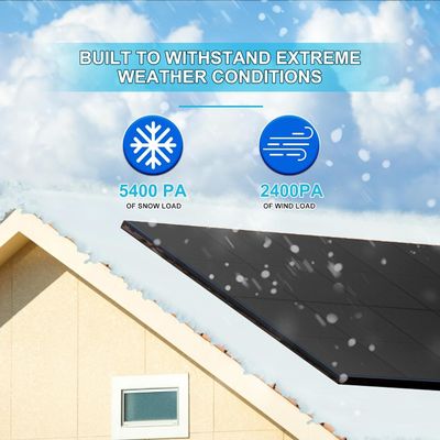 Kit de panneaux solaires bifaciaux monocristallins photovoltaïques de 400 W