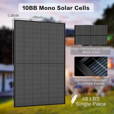 Kit de panneaux solaires bifaciaux monocristallins photovoltaïques de 400 W