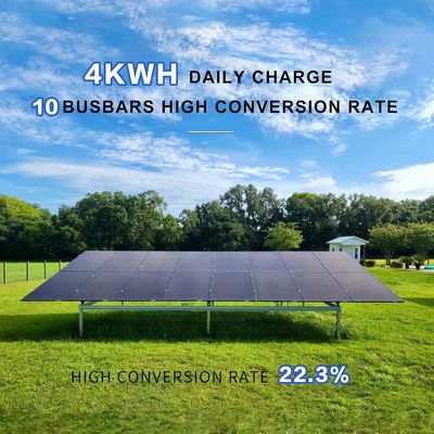 Kit de panneaux solaires bifaciaux monocristallins photovoltaïques de 400 W