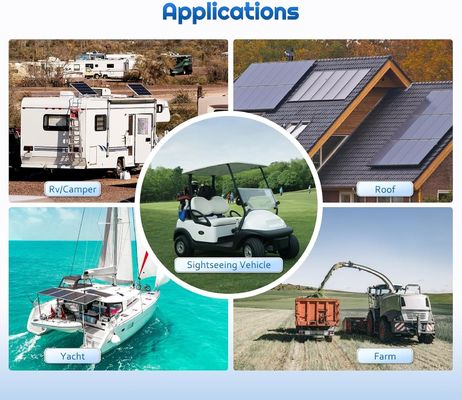 Cellule de panneau solaire rigide monocristallin PV 12V 180W Compact