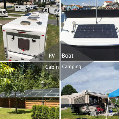Panneau solaire photovoltaïque flexible de 520W à film mince roulant pour remorque de camping-car de bateau