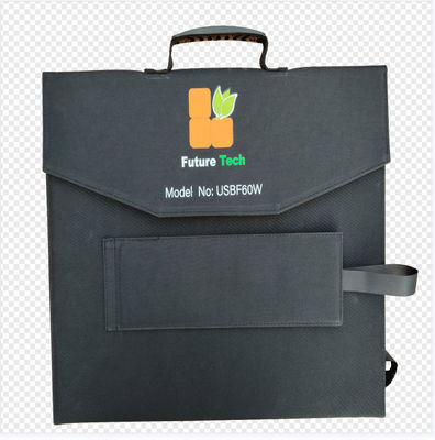 FT60 Panneau solaire pliable 60w Couverture de chargeur étanche IP65 avec noir