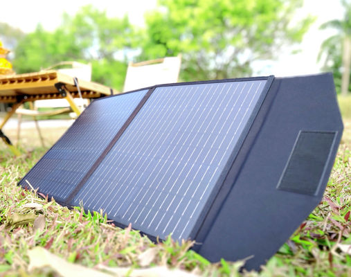 FT60 Panneau solaire pliable 60w Couverture de chargeur étanche IP65 avec noir
