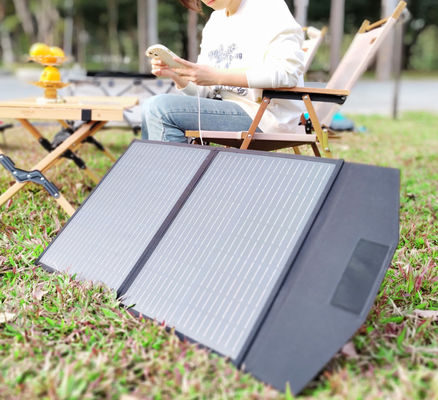 FT60 Panneau solaire pliable 60w Couverture de chargeur étanche IP65 avec noir