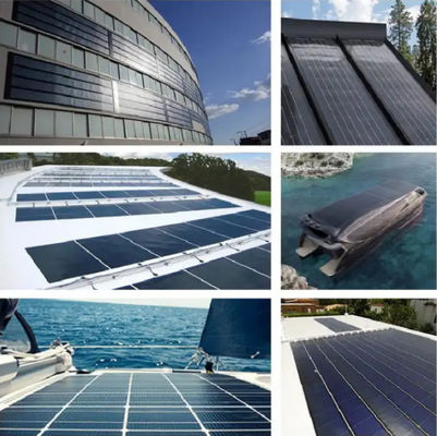 Panneau solaire flexible de 75 Watt Panneau ETFE MC4 imperméable à l'eau pour une installation facile