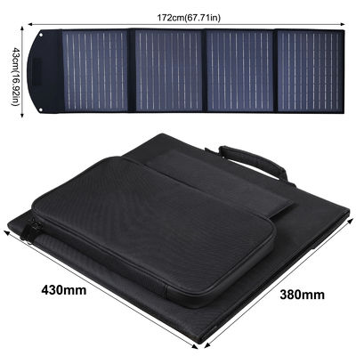 Module de panneau solaire portable étanche à l'eau de 140 W 12 V Cellule de silicium monocristallin
