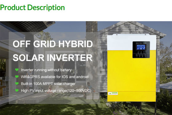 FT3000 Invertisseur hors réseau Invertisseur solaire à onde sinusoïdale pure 3 kW 110/120VAC avec jaune