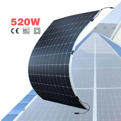 Panneau solaire photovoltaïque flexible de 520W à film mince roulant pour remorque de camping-car de bateau