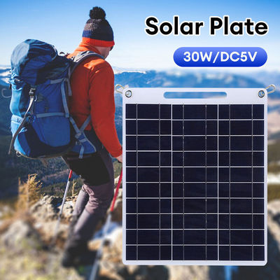 Panneau solaire portable Polycristallin Silicium pliable pour randonnée Module solaire 30W
