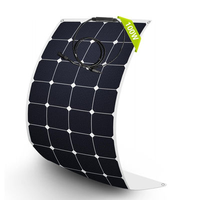 Modules de panneaux solaires monocristallins semi-flexibles de 100 W et 12 Volt