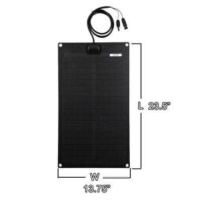 Panneaux solaires souples légers ETFE noir PERC monocristallin pour véhicule de camping