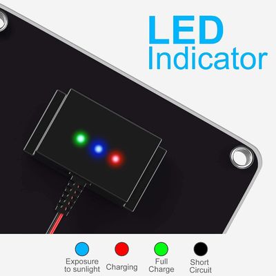 Équipé d'un chargeur de batterie solaire de 12 V, étanche à l'eau, 10 W