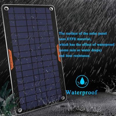 Équipé d'un chargeur de batterie solaire de 12 V, étanche à l'eau, 10 W