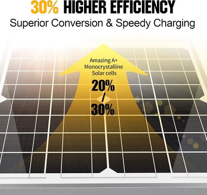 20W 12V Panneau solaire Chargeur de batterie Mainteneur de décharge pour moto automobile