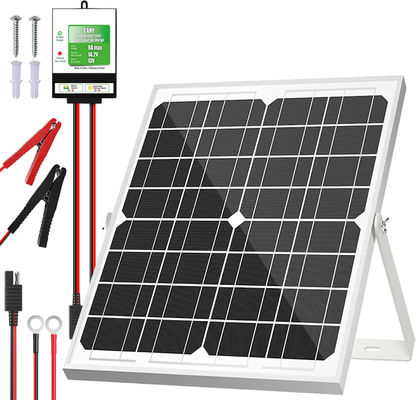 20W 12V Panneau solaire Chargeur de batterie Mainteneur de décharge pour moto automobile