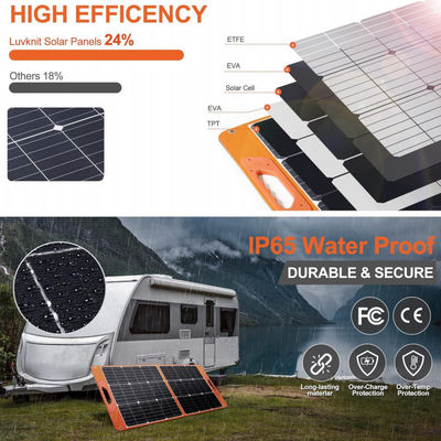 Système solaire pliable 100W RV hors réseau pour le camping et la randonnée