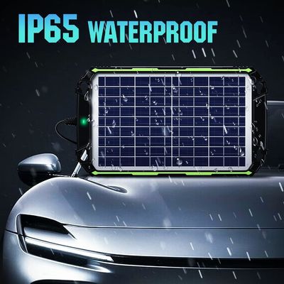 10W 12V chargeur de batterie solaire imperméable à l'eau Maintener pour voiture bateau Marine RV