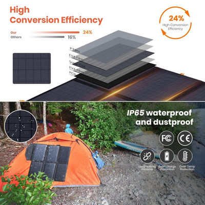 Chargeur de couverture solaire pliable étanche pour camping d'urgence extérieur