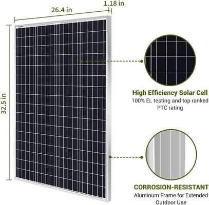 100W 12V 9BB photovoltaïque balcon panneaux solaires pour les camping-cars bateaux de mer