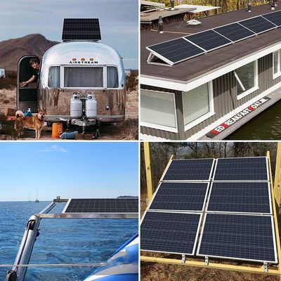 100W 12V 9BB photovoltaïque balcon panneaux solaires pour les camping-cars bateaux de mer