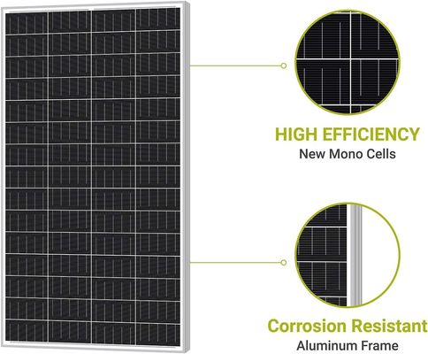 Module de cellule photovoltaïque monocristalline hors réseau mono-poly 12V