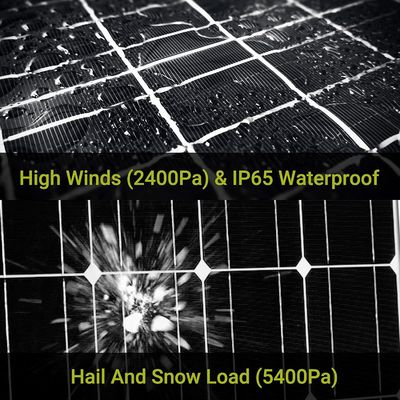 Module de cellule photovoltaïque monocristalline hors réseau mono-poly 12V