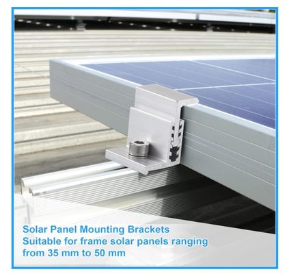 Réglable panneau solaire accessoires de mise à la terre de gouttière Kit pour le système de montage photovoltaïque