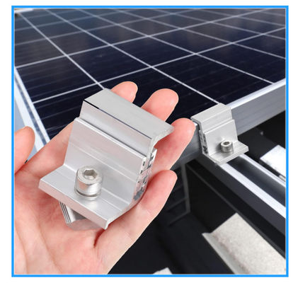 Réglable panneau solaire accessoires de mise à la terre de gouttière Kit pour le système de montage photovoltaïque