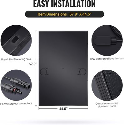 Panneaux solaires rigides légers mono module solaire OEM