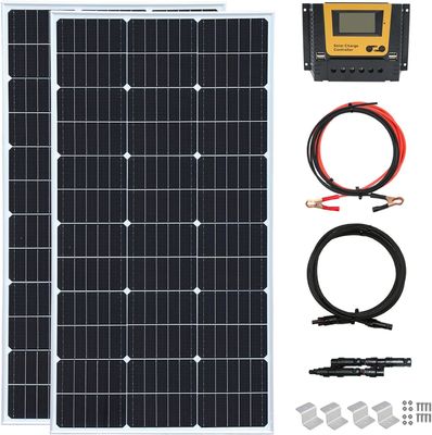 Système de panneau solaire rigide monocristallin de 200 watts 24V