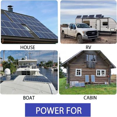 Système de panneau solaire rigide monocristallin de 200 watts 24V