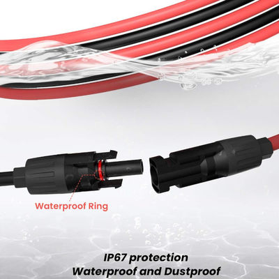 10AWG câbles d'extension photovoltaïques accessoires de panneaux solaires pour panneaux solaires portables