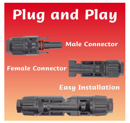 Y Splitter Panneau solaire accessoires câble d'extension avec connecteurs féminin et masculin