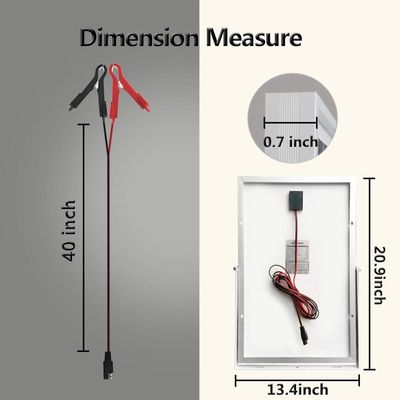 30 watts 24V Kit de panneau solaire chargeur de déchargeur de maintien contrôleur