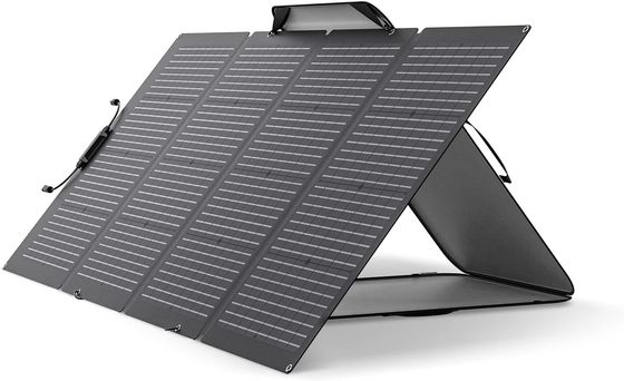 Panneau solaire portable de 220 Watt pliable bifacial monocristallin pour l'extérieur