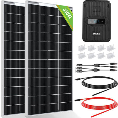 Kit de panneaux solaires monocristallins MPPT hors réseau 400 watts 12V