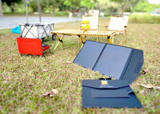 FT160 Système de chargement de cellules solaires flexibles portables 160W 18V avec ABS noir