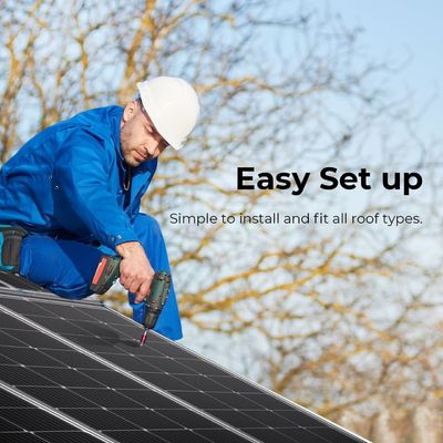 Panneaux solaires photovoltaïques monocristallins pour balcon de 100 watts 12V OEM