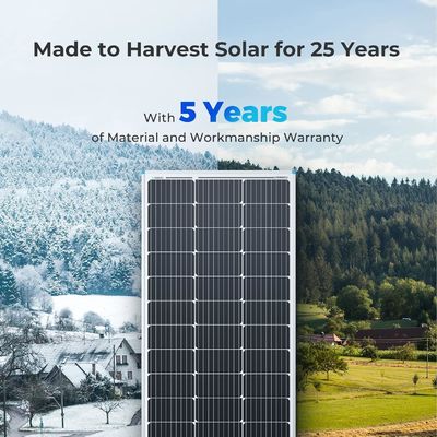 Panneaux solaires photovoltaïques monocristallins pour balcon de 100 watts 12V OEM