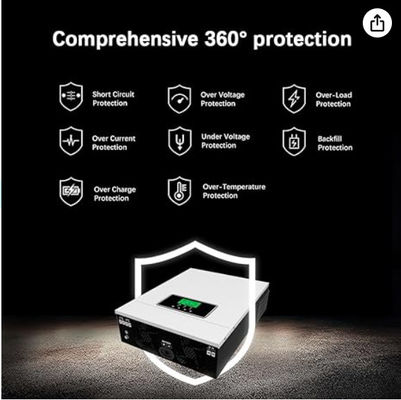 FT3000 Inverseur hybride solaire 3200WConstruit en 80A MPPT Contrôleur de charge solaire avec blanc